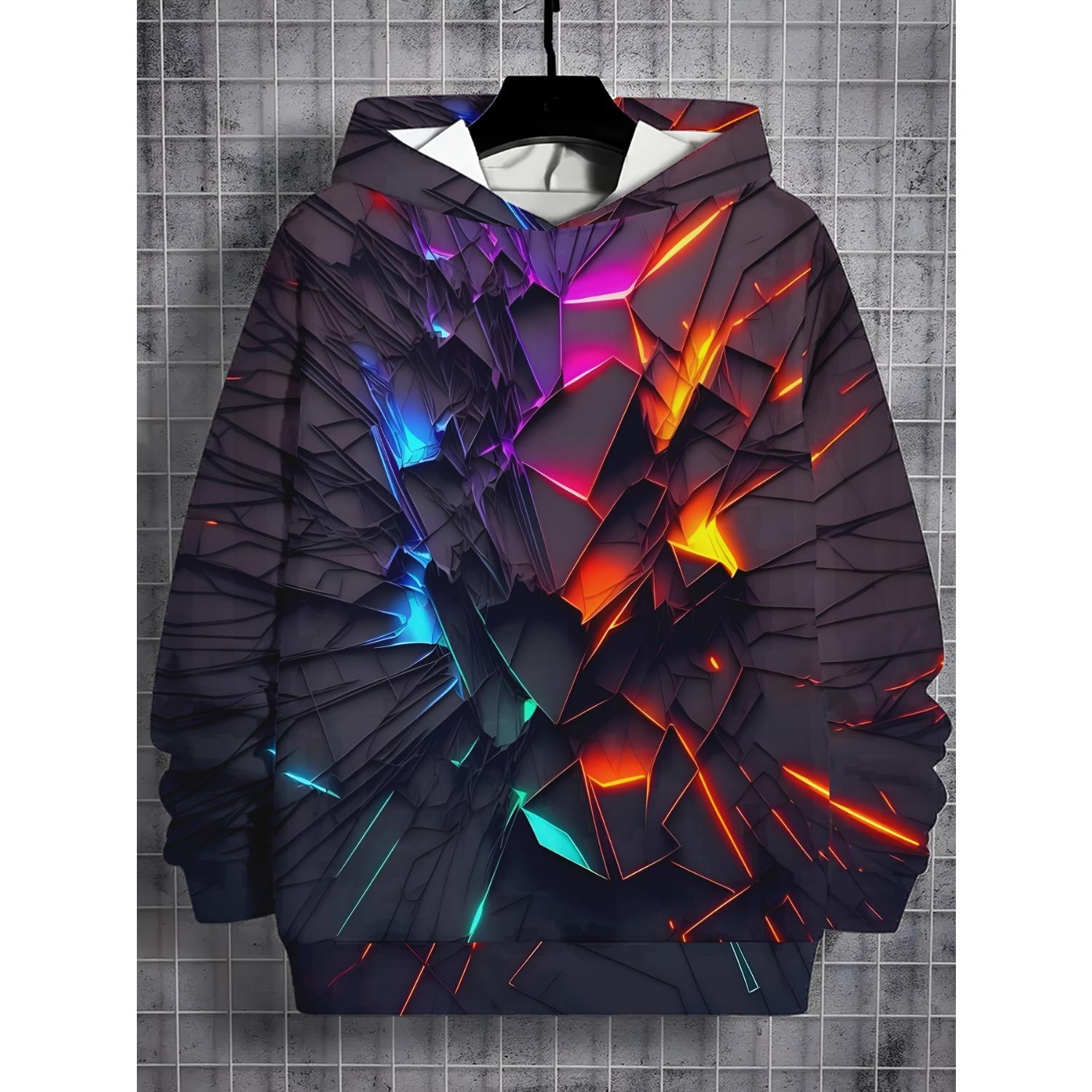 Новая худи с 3D-принтом модная худи с длинным рукавом для вечеринки удобный пуловер для девочек детский худи 13-14Y 1270₽