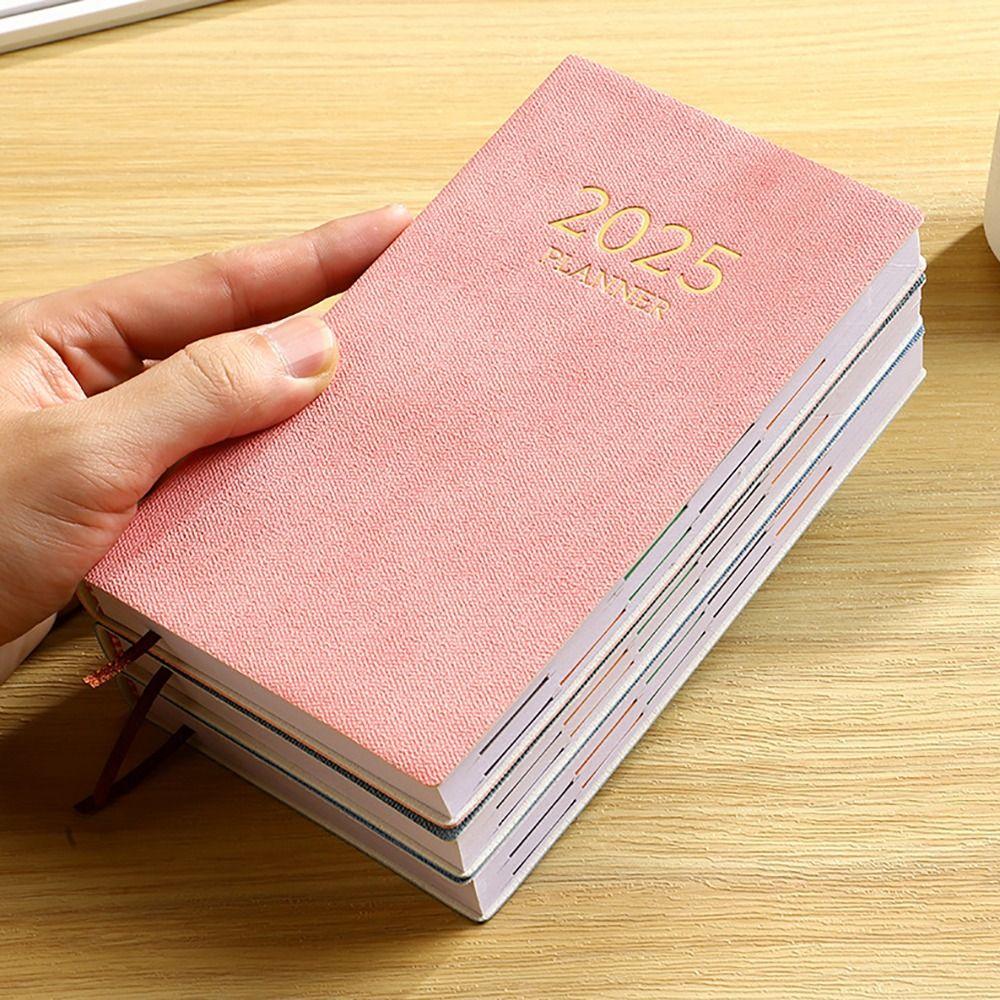 A6 2025 Agenda Book Lista rzeczy do zrobienia Dzienny Tygodniowy Miesięczny Planer Lista rzeczy do zrobienia Notatnik angielski Studenci