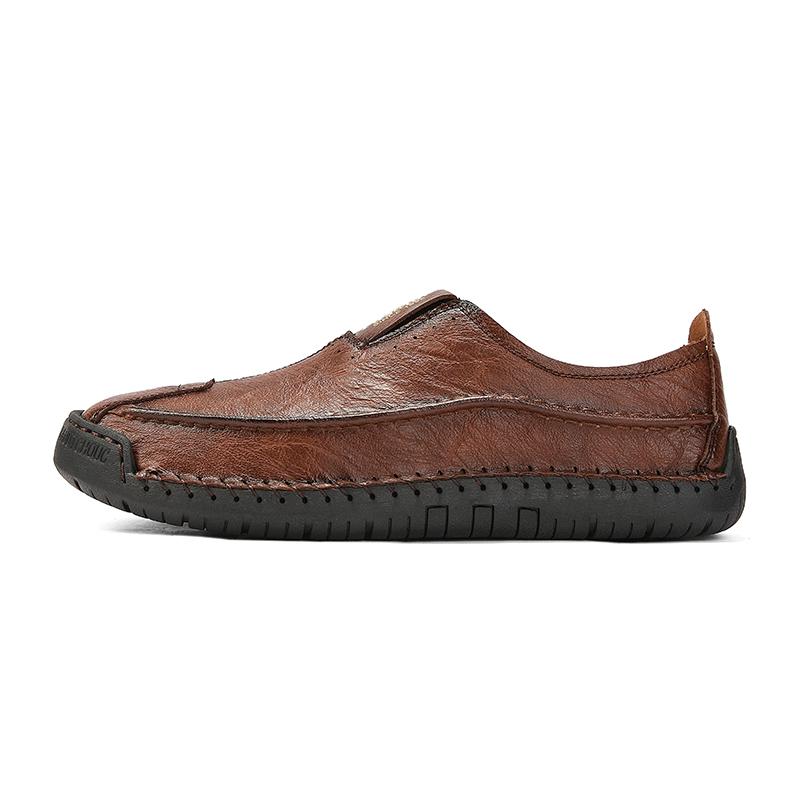 Pantofi casual mocasini pentru bărbați, toamnă-primăvară, lucrați manual, mărime mare, pantofi casual din piele pentru condus