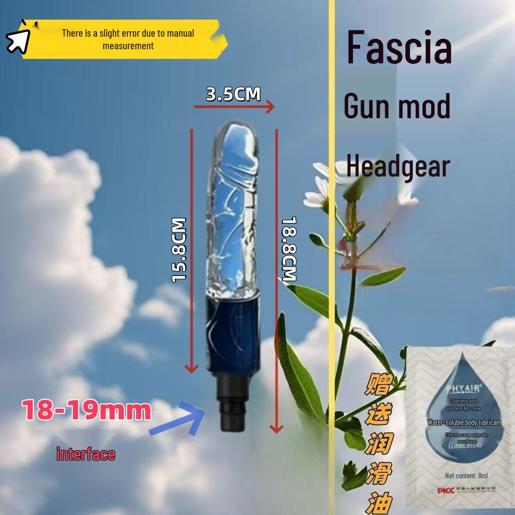 Testa Massaggiante per Pistola Fasciale Dildo - Prodotto per Adulti Femminili con Doppia Interfaccia