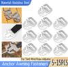 5-15Pcs Awning Fixing Buckle Stainless Steel Tight Rope Buckle Awning Canopy Fastener Camping Accessories