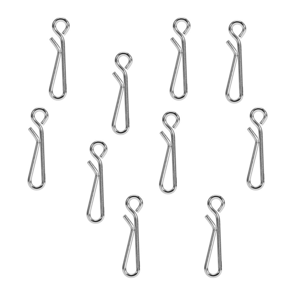 100x Quick Lock open Stainless Steel Fishing Swivels Connectors (3#100pcs)