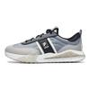 Fila Tijolo Tecido Couro Moderno Bloco Esportivo Cano Baixo Sapatos Lifestyle Masculino tênis Cinza F12M231125FAP