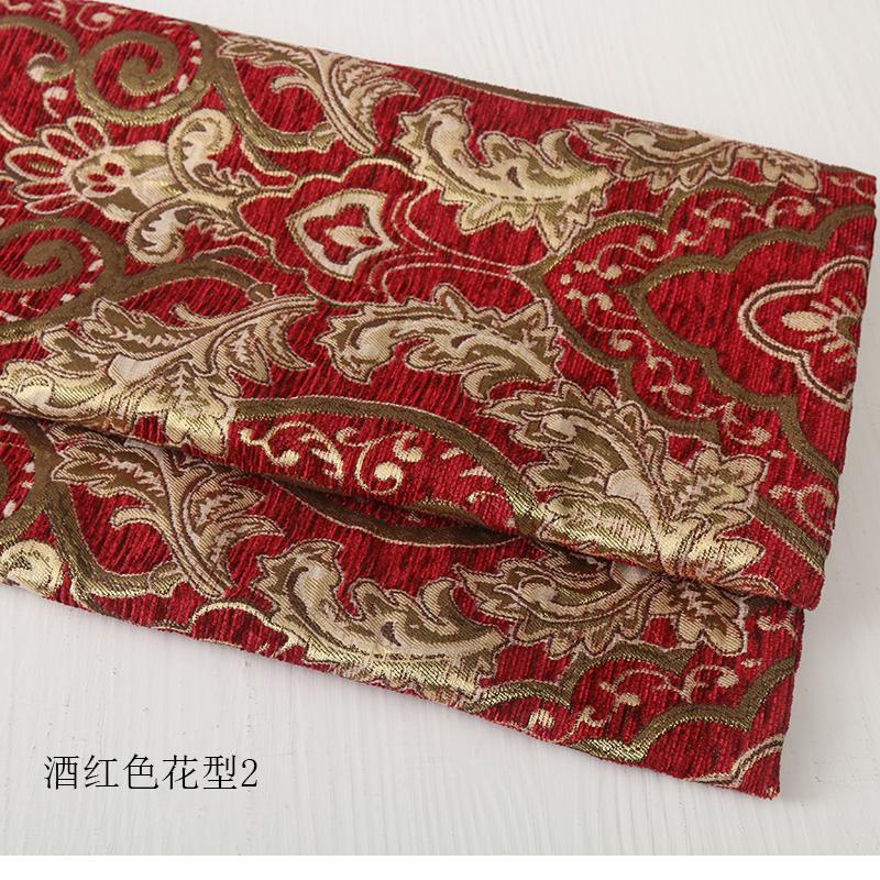 Jacquard Chenille Sofastoff Europäischer Stil Hohe Präzision für Polsterung Heimdekoration Gardinenbezüge Pro Meter