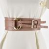 Women's Irregular Genuine Leather Waist Belt for Dresses, Sweaters, and Coats - European and American Style
