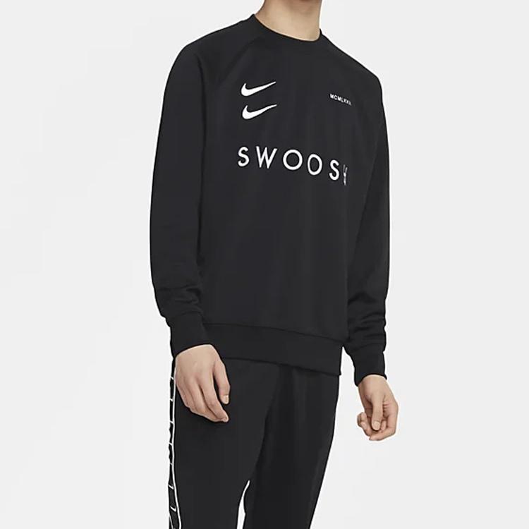Nike Sportswear Swoosh Sweatshirt For Men Black Men's CJ4841-010
