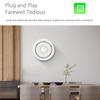 Graffiti WiFi Smart Temp & Humidity Sensor with Sound & Light Alarm