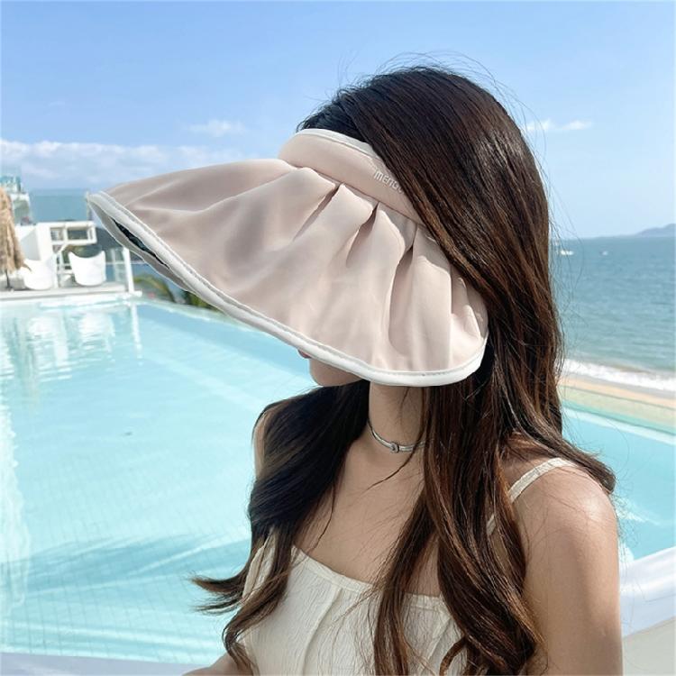 Summer Sun Visors Hat Women Visors Hat Women SunHat With Ponytail Hole Foldable