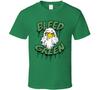 Bleed Green Fan T-Shirt Herren Damen T-Shirts Oberteil