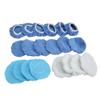 20 Pieces 6in Car Polisher Pad Polishing Buffing Bonnet Set Microfiber for Cars Motorcycles Ships