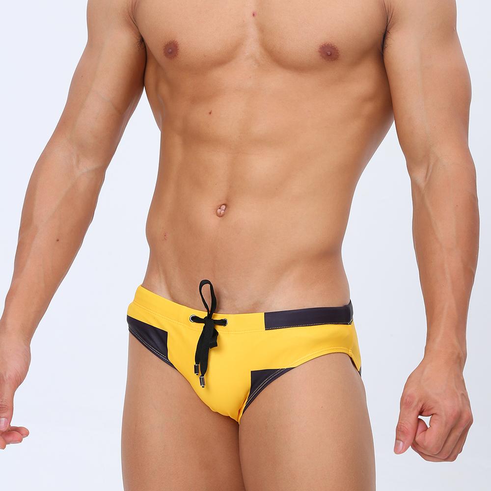 

Мужские плавки, плавки с цветными блоками, модный принт, обтягивающие сексуальные купальники, пляжная одежда, загар, серфинг, тренажерный зал M чёрный