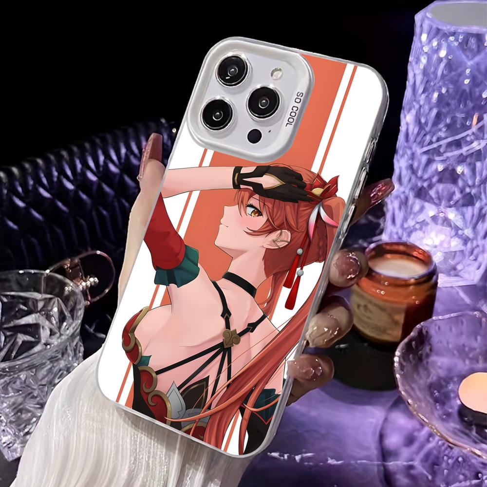HSR Guinaifen White Translucent Mobile Phone Case for iPhone 17 16 15 14 13 12 11 X XR XS Air Pro Max Plus Colorful Cover
