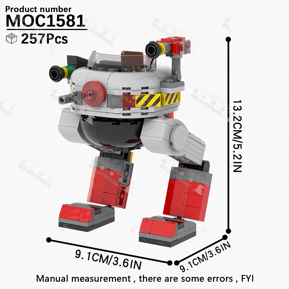 Seria Jocuri MOC Ariciul Albastru Blocuri de Construcție Robot de Curse Creativ Model Personaj Cap Pătrat Cărămizi DIY Jucării Cadou Pentru Copii