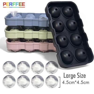 8-Grid Ice Cube Maker Molds Ice Cube Tray Silicone Ice Mold Reusable Ice Mould Ice Cream Tools Kitchen Items Kitchen Accessories