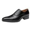 2024 New British Style Men's Leather Derby Shoes - Formal Lace-Up for Business & Office