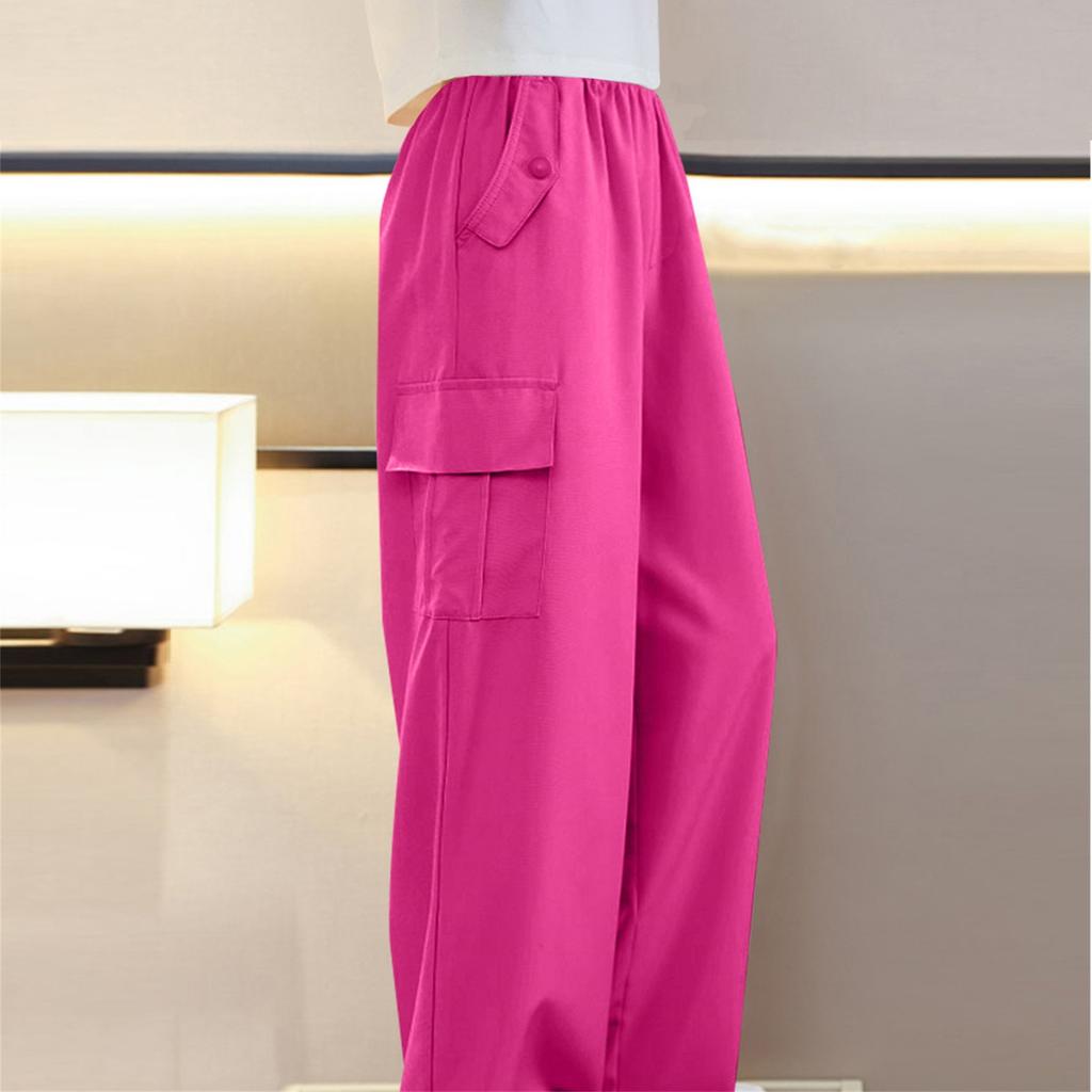 Summer Loose And Casual Wide-leg Children's Workwear Trousers For Girls