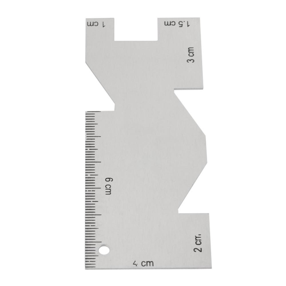 Accurate Metal Measuring Gauge Lightweight Measuring Ruler DIY Projects Quilting Ruler  Handicraft