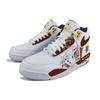 Nike Flight Legacy Cushioning Slip Resistant Abrasion Resistant High top Vintage Basketball Shoes Men's White BQ4212-102(Team183-)