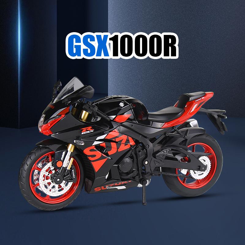 1/12 Suzuki GSX1000R Motorcycle Model Alloy Die Cast Motorcycle Ornaments Boys Toy Birthday Gift