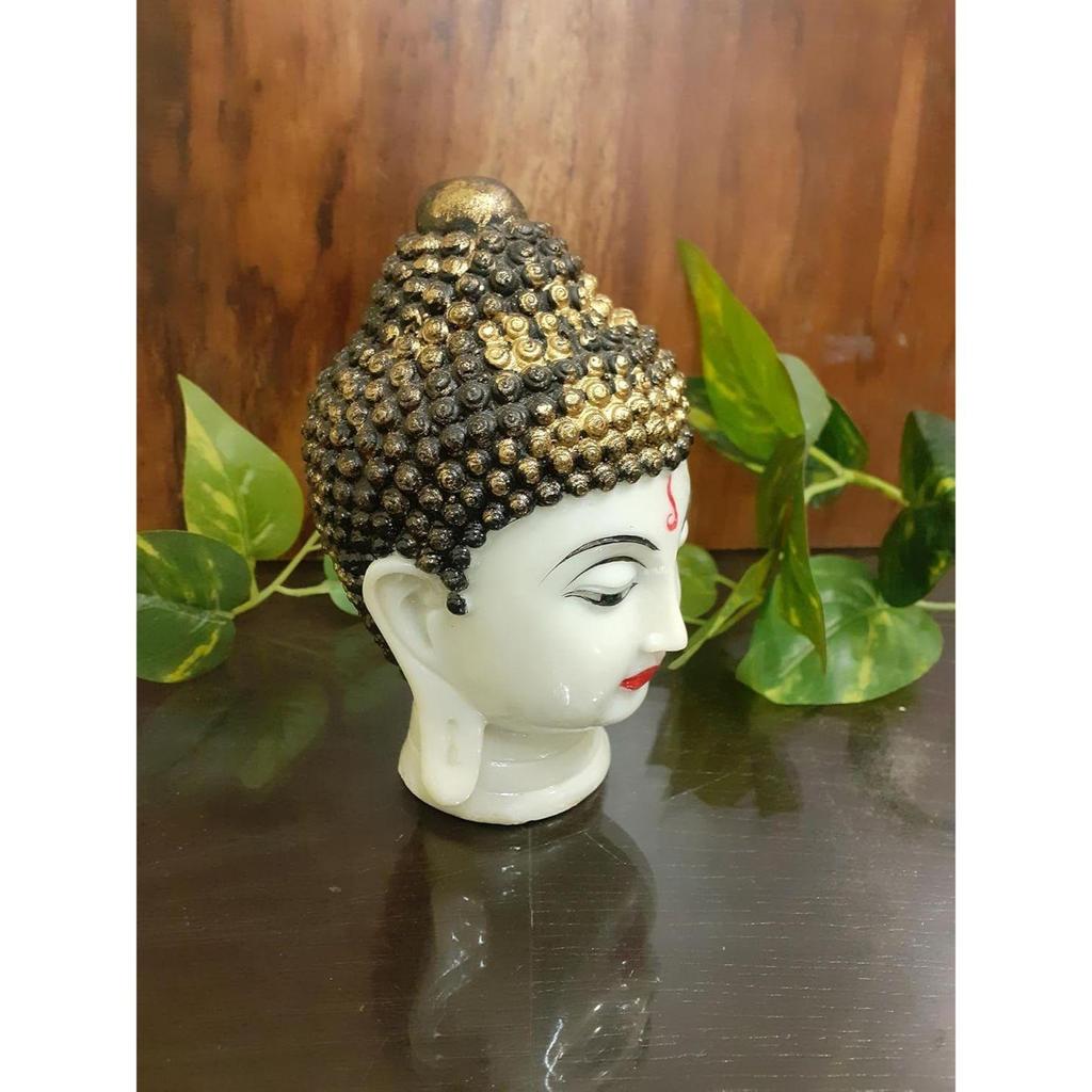 Lord Gautam Buddha Staty för Vardagsrum Gyllene Gautam Buddha Idol för Heminredning Hand Budh Sittande Idoler Prydnadsföremål Figur