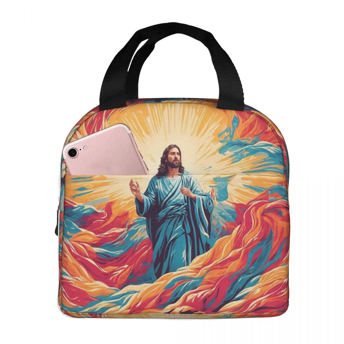Resurrected Jesus Jesus Biblical References Insulated Lunch Bag for Kids School Cooler Thermal Food Box Tote Portable One Size