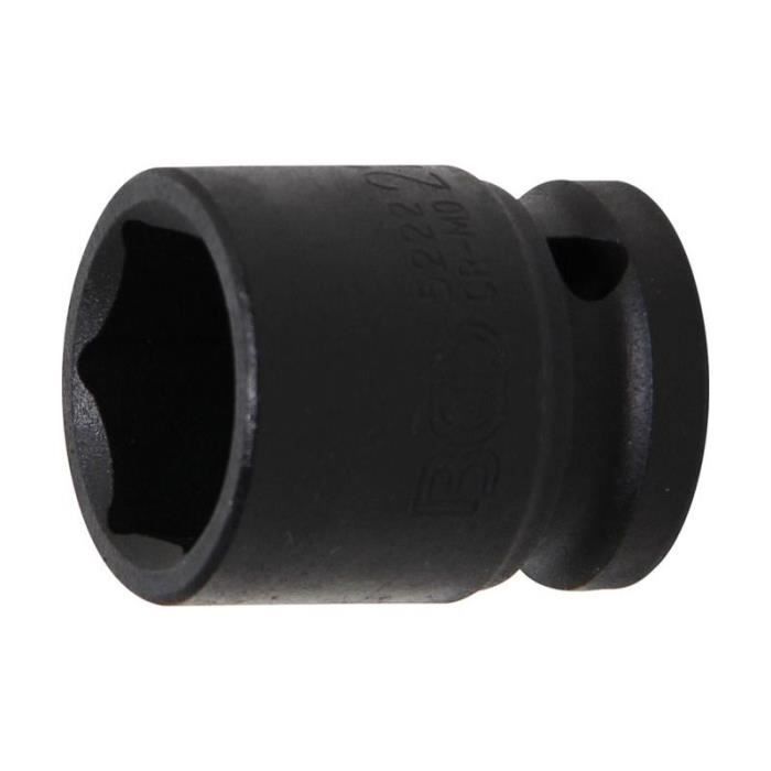 Douille à choc, six pans 12,5 mm (1/2") 22 mm