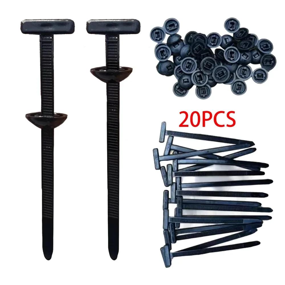 

10/20/50/100 Pcs Multipurpose Nylon Universal Cable Tie Buckle Self-Locking Cable Tie Retainer Heavy Duty Nylon Zip Ties Buckle