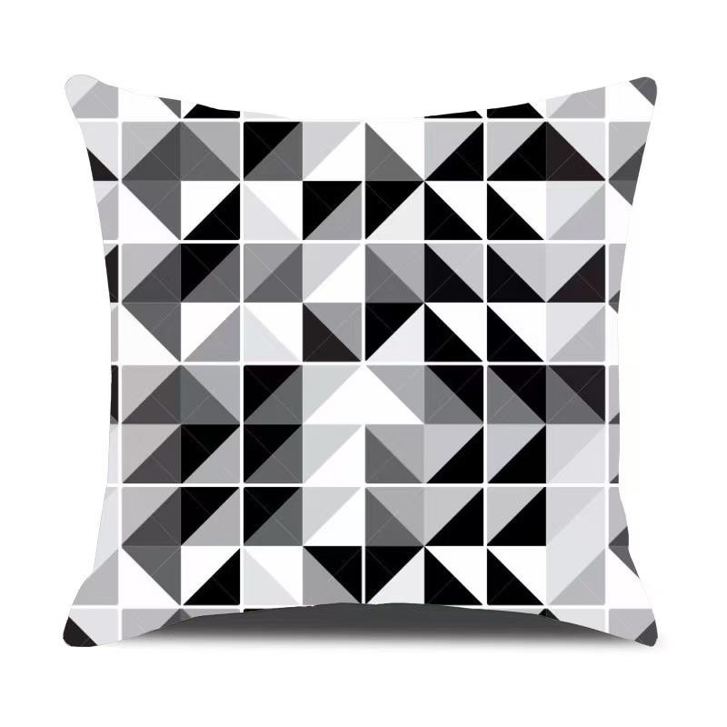 New Car Pillow Nordic Style Bedside Print Pillowcase Bedroom Sofa Cushion Short Plush Pillow