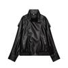 2026 Summer New Arrival: European and American Cross-border Women's Street Fashion Casual Faux Leather Jacket W085 385883