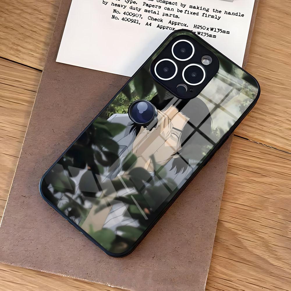 N-Naoki Urasawa S Monster Phone Case For IPhone 17 Air 16 E Pro Max 15 14 13 Mini 12 Pro 11 Max Plus Black Glass Cover