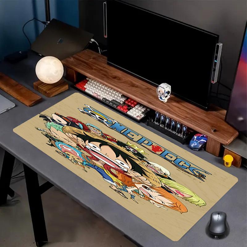 Tapis de Souris Imprimé One Piece, Tapis Antidérapant pour Clavier de Bureau, pour PC Portable Gaming Travail Utilisation Quotidienne, Cadeau Surprise Cool pour Festival