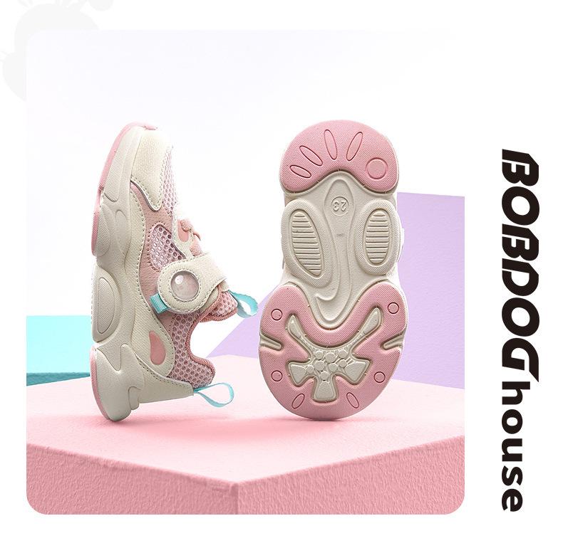 Babudou Kids' Breathable Mesh Sneakers for Boys & Girls - New Summer 2025 Toddler Walking Shoes