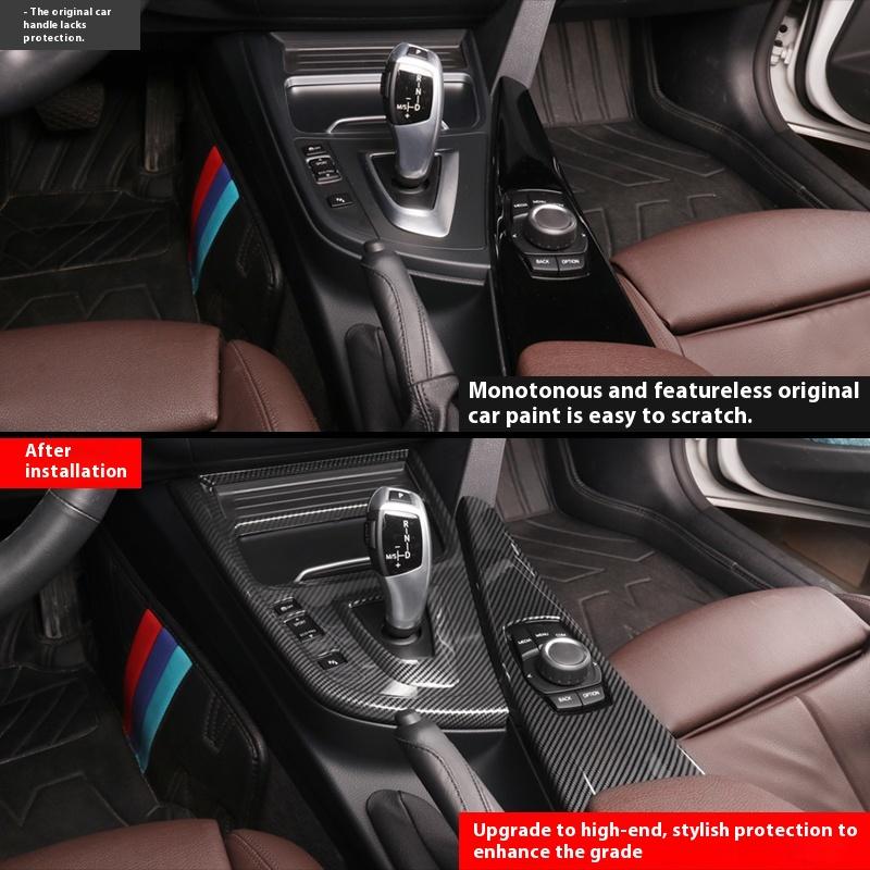 Decorazione Pannello Cruscotto Aria Condizionata Console Centrale Auto Fibra di Carbonio Per BMW Serie 3 4 3GT F30 F32 F34 Accessori Interni