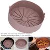 New Round Air Fryer Silicone Mold 19cm Diagonal Stripes Cake Mold Dishwasher Safe Silicone Baking Mat Cake Pizza Bread Baking