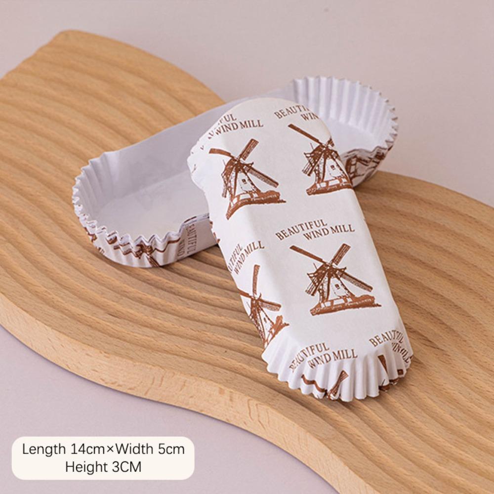 100Pcs Oil-proof Cake Base Trays Disposable Baking Cups Cupcake Liners  for Birthday Party Decor