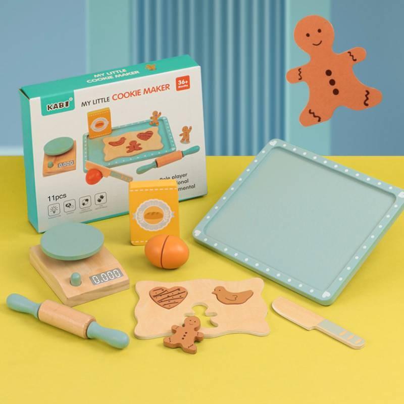 Baking Kids Simulated Set With Wooden Kitchen Accessories For Play Imaginative