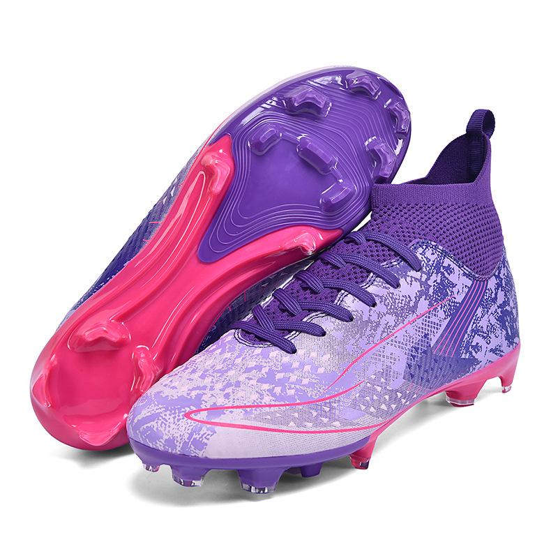 Children's Football Shoes Men's High-top AG Long Nails Primary and Secondary School Students TF Broken Nails Adult Game Sports Training Shoes