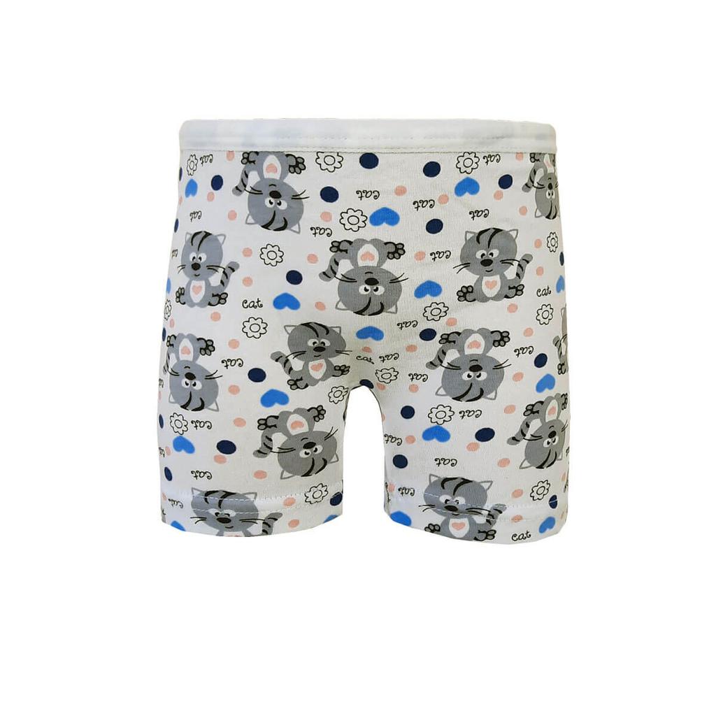 Kota Pachet 12 Boxer pentru fete lungi din bumbac lycra imprimate colorate