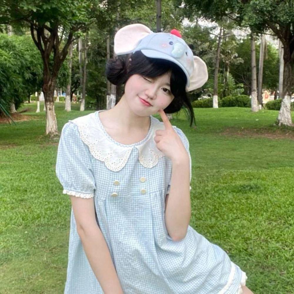 Animals Baseball Cap Cute Elephant Sun Hat Trendy Peaked Cap  Outdoor