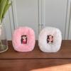 Kawaii Plush Photocard Holder Winter Warm Idol Photo Card Display Stand 3inches Photo Frame