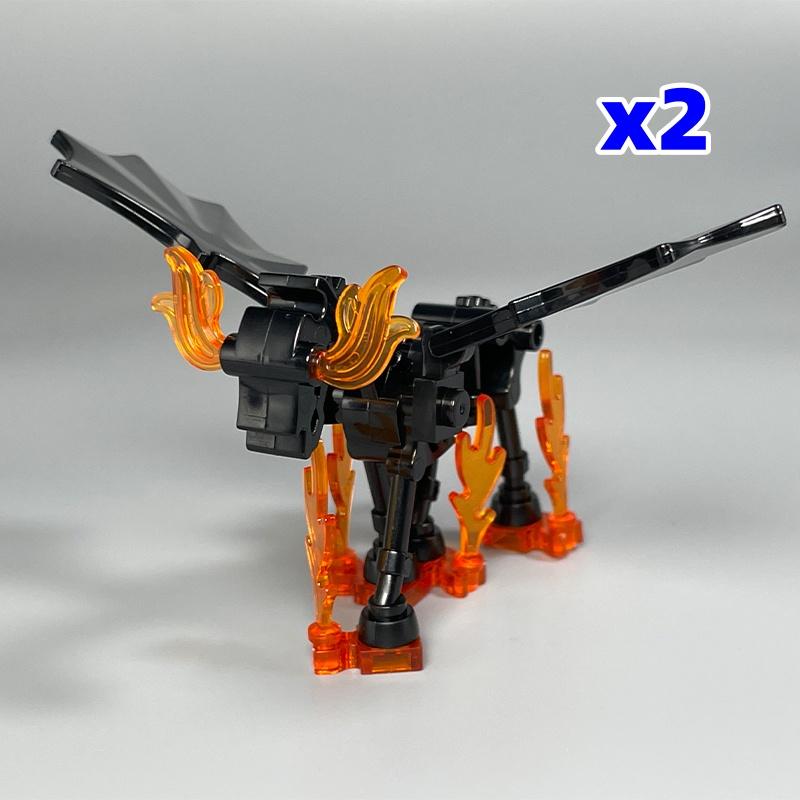 MOC Bricks Mount Action Figure Tang Monk King Horse battle Scene Horseback Warrior Accessories Building Blocks Boys Toys