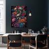 Skull and Rose Poster Abstract Horrible Full Skulls Canvas Painting Magic Wall Art for Living Room Home Decor Mural