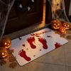 Funny Color Changing Blood Footprints Door Mat Non Slip Bloody Doormat Entrance Doormat  Indoor