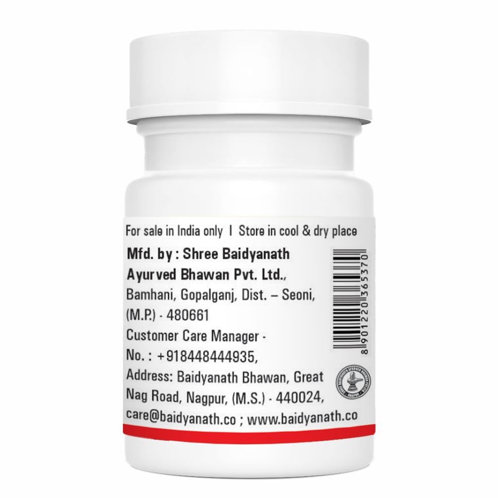 Baidyanath Asli Ayurved Arshoghni Bati 40 Tablets Herbal Ayurvedic Digestive Support for Daily Wellness
