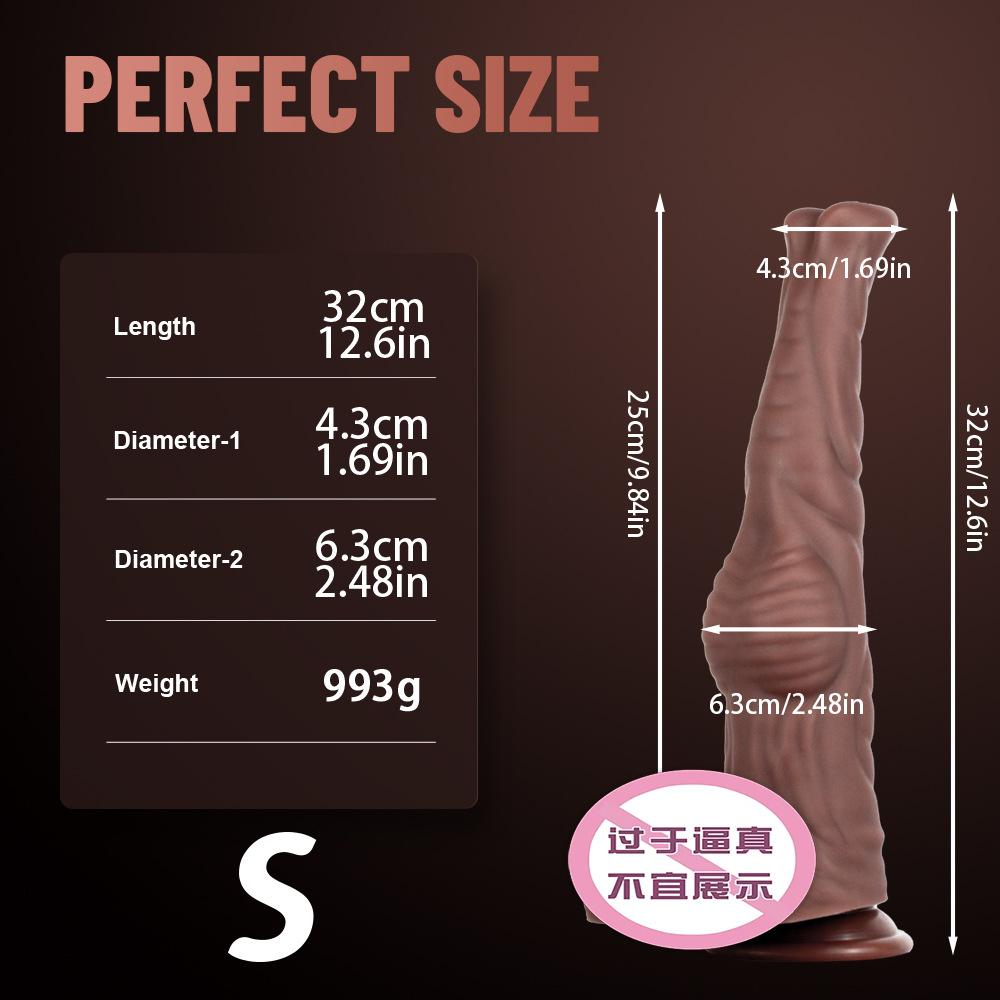 Liema Cross border Animal Silicone Simulation dildo Adult Sex Female Fake Penis Fisting Extra Large Long Horse Diao Anal Plug