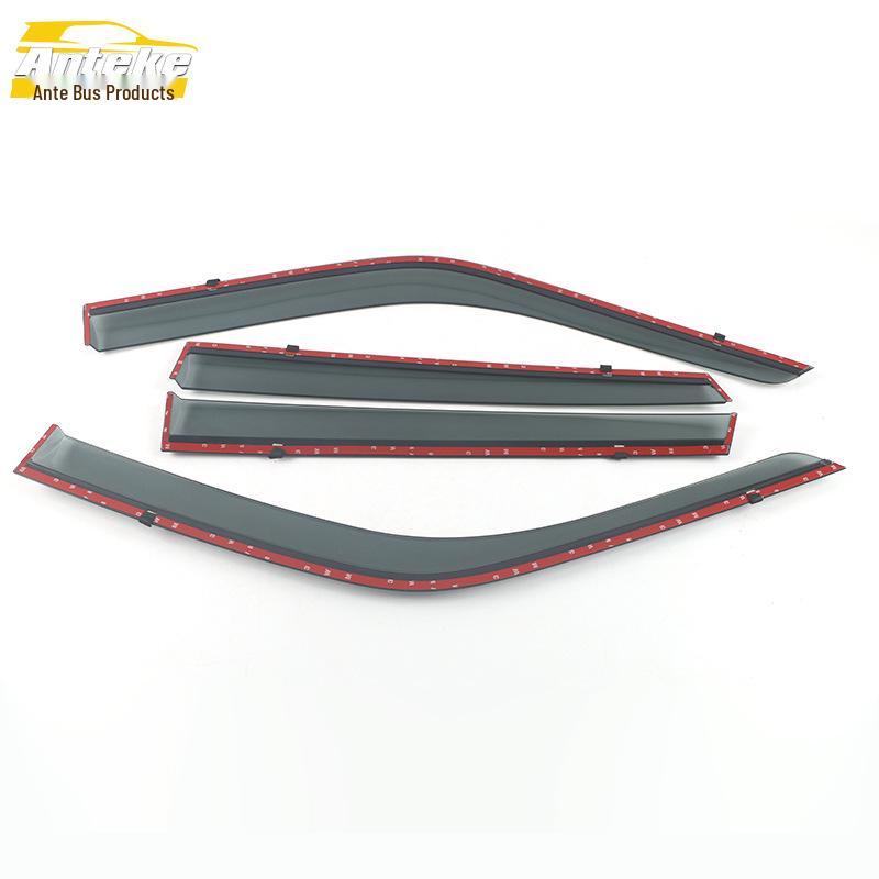3D Stainless Steel Rain Guard Trim for Santana - Decorative Car Accessory Sticker.