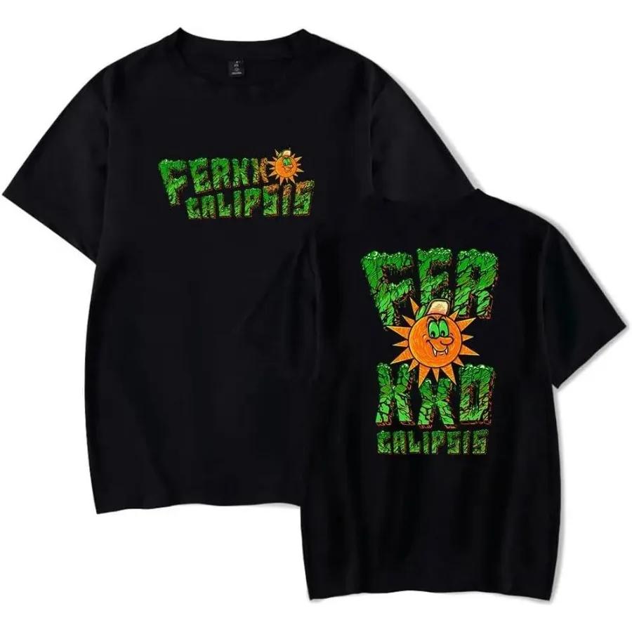 Rapper Feid Ferxxo T-shirts Ferxxocalipsis Album Merch Women Men Fashion Casual Short Sleeve Summer Oversized Tees Streetwear