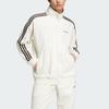Adidas Originals 80S Premium Logo Full Zip Striped Sports Jacket Men Jackets Off-White JC6530