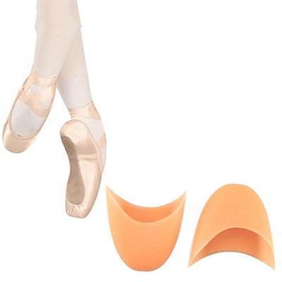 Damen Mädchen Weiches Silikon Nude Pointe Ballett Tanzschuhe Pads Fußpflege Zehenkappe
