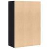 Bookshelf Black Oak Effect 66 x 30 x 98 cm Engineered Wood